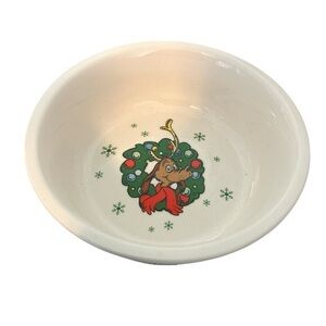 Dr. Seuss Max & The Grinch Christmas Holidday Dog Pet 6" Food Water Bowl New!
